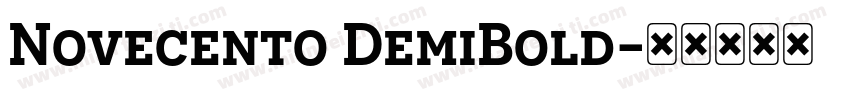 Novecento DemiBold字体转换